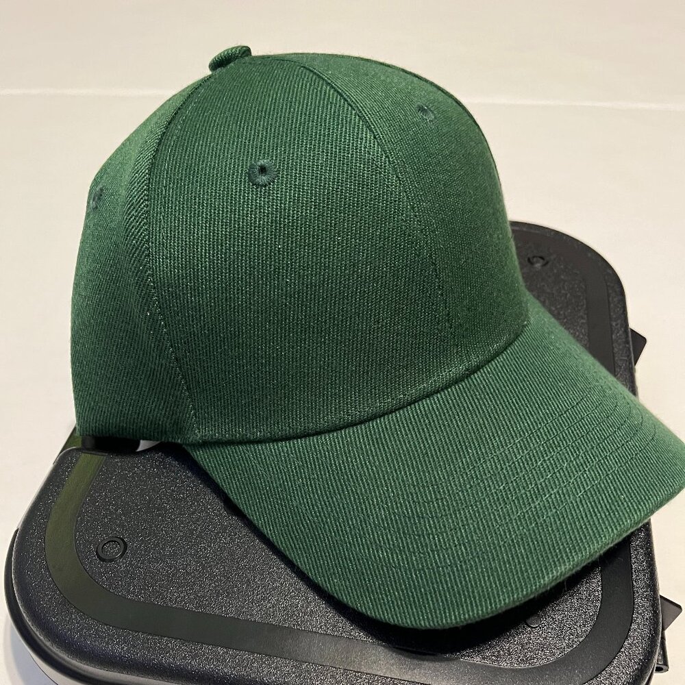 Green Blank adjustable hat baseball cap Brand New
